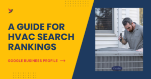 HVAC service van in Fishers Indiana neighborhood with Google Maps search showing HVAC repair Fishers results and Top 3 Map Pack competitors ranked above local companies